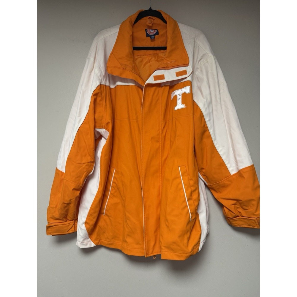 Tennessee Volunteers Orange White Block Letter T Jacket‎ XL Officially Licensed